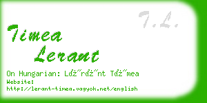 timea lerant business card